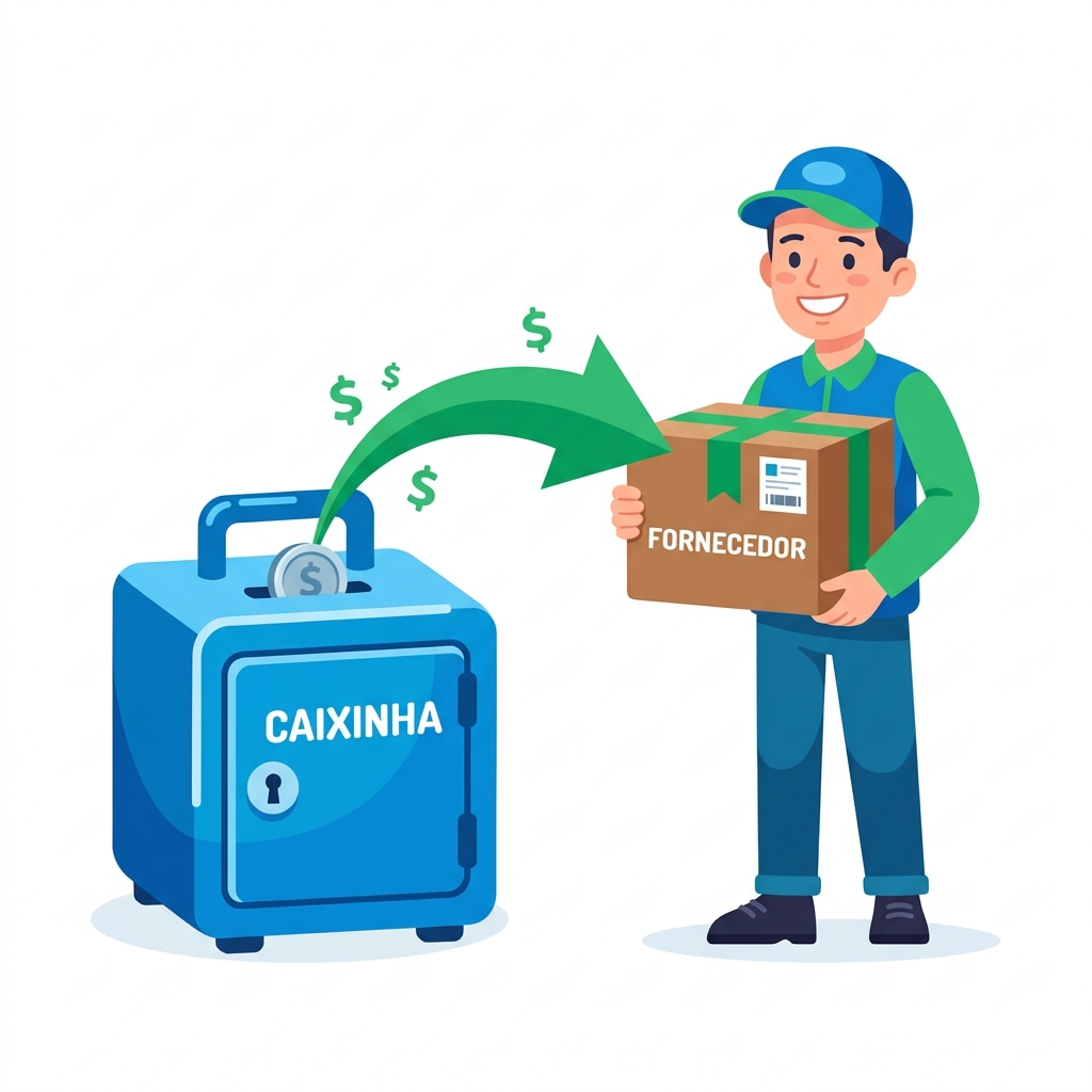 Ilustração de Pagamento de Fornecedor