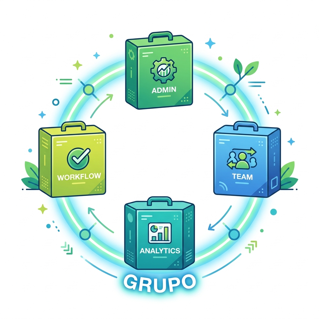 Ilustração de Grupo